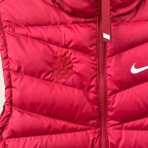 Nike Red Puffer Vest Olympic